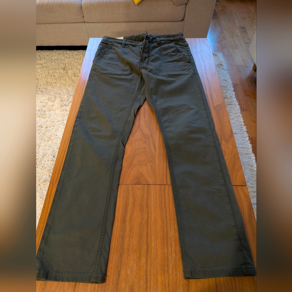 Nudie Jeans Dark Green Chinos